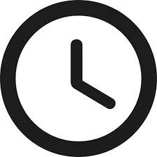 Icono Horario Gratis de Material Rounded